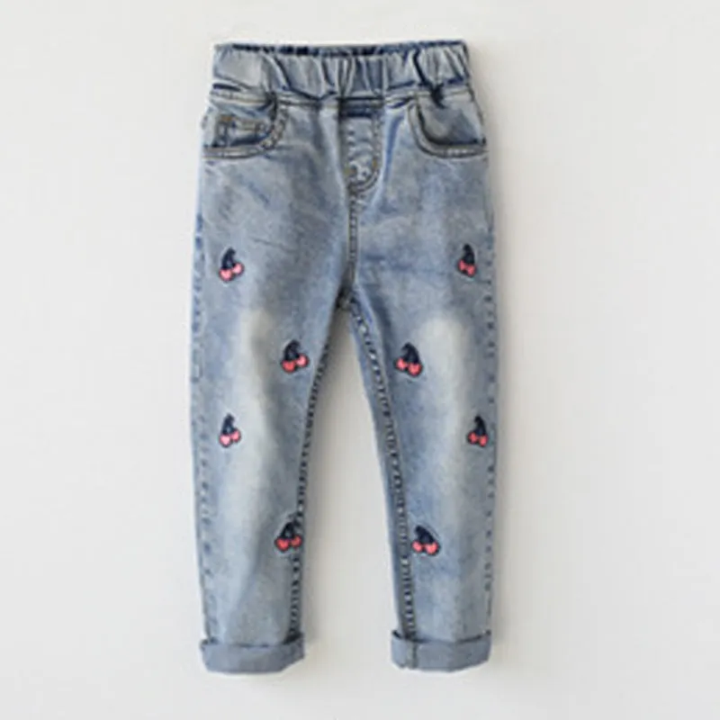 4-13 Years Children Girl Clothes Bottoms Denim Clothing Trousers Kids Girls Jeans Pants