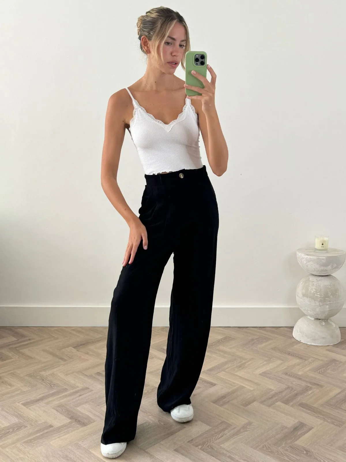 Albi Wide Leg Trouser / Black