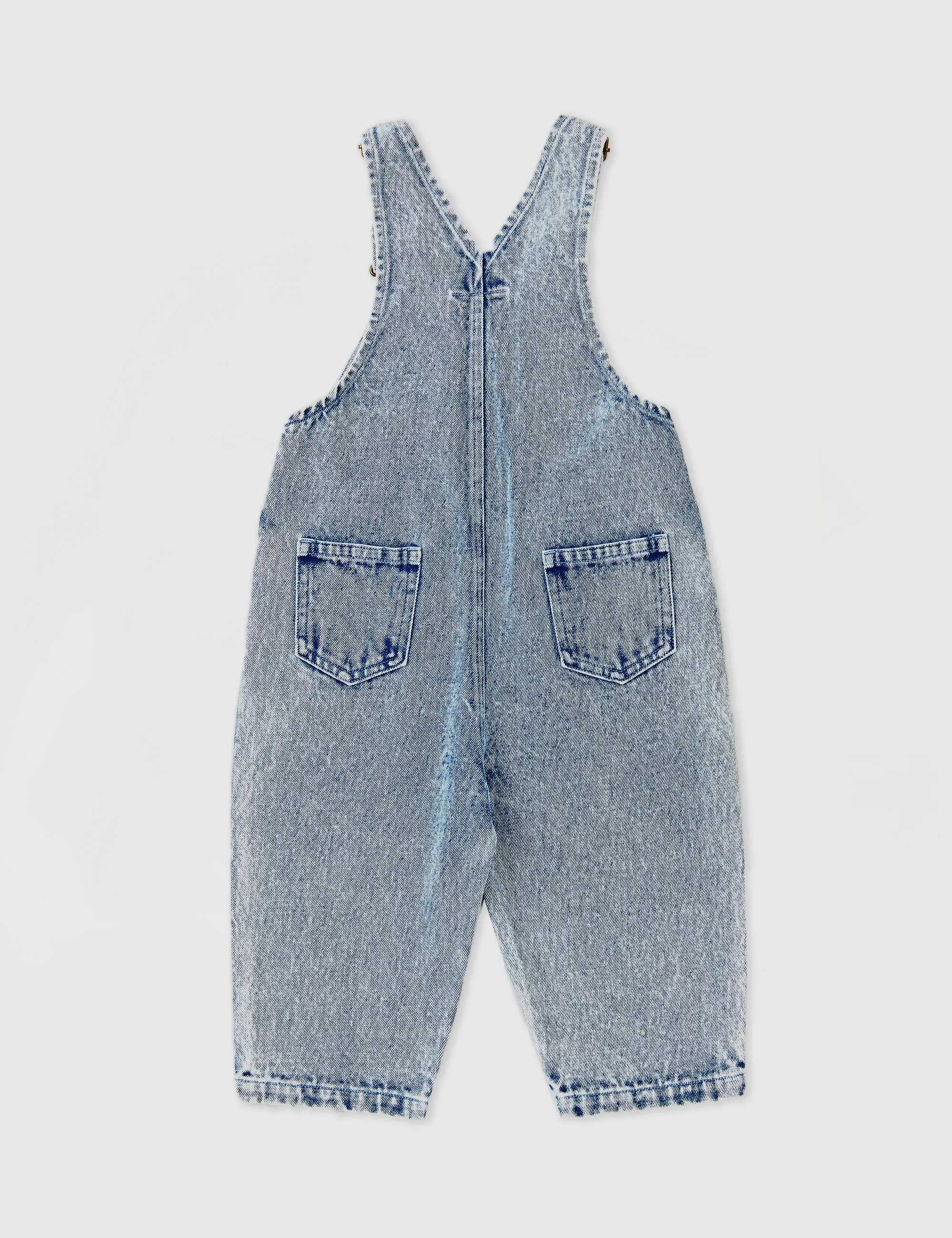 AUSTIN VINTAGE WASHED DENIM OVERALLS