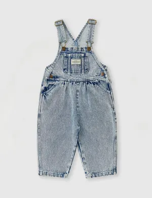 AUSTIN VINTAGE WASHED DENIM OVERALLS