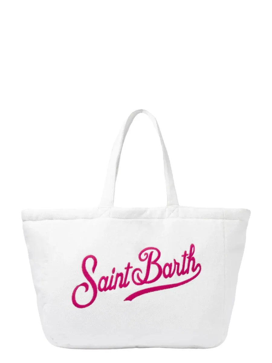 Borsa Beach Tote Double in spugna e cotone